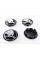 Caps plugs for alloy wheels Skoda Skoda 65 mm black, chrome logo 3B7 601 171 set
