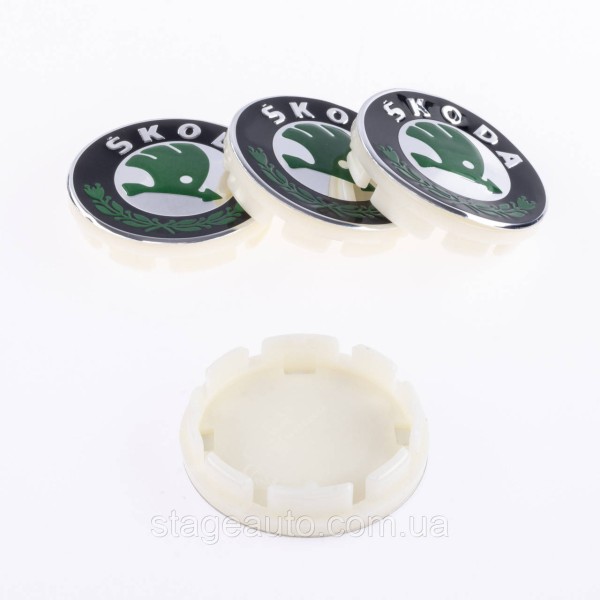 Caps plug for cast disk Skoda Skoda 56 mm Green IZD601151A, 6U0601151L