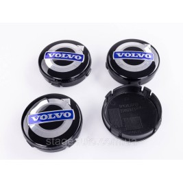 Ковпачки в Диски Вольво Volvo 64mm Black blue 3546923