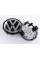 Ковпачок заглушка на литий диск VW Volkswagen 63 мм чорний, хром лого 7D0601165, 7M7601165