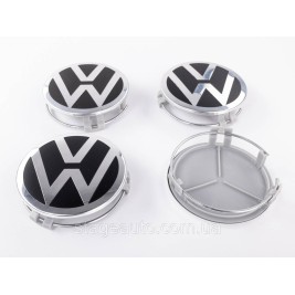 Caps plugs for alloy wheels Mercedes with VW logo Volkswagen 75 mm set