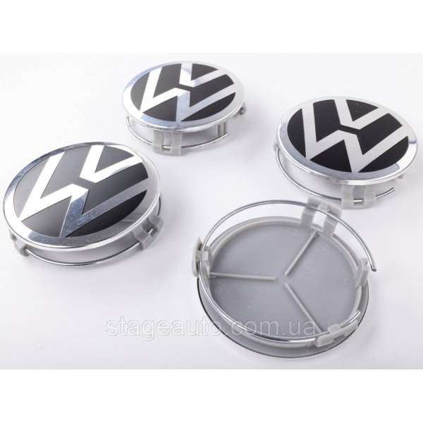 Колпачок заглушка в литые диски Мерседес с логотипом VW Фольцваген 75 мм