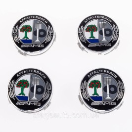 Caps plugs for alloy wheels AMG Mercedes Benz Mercedes 75 mm Colored AFFALTERB