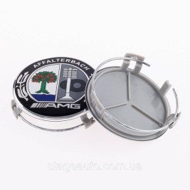 Caps plugs for alloy wheels AMG Mercedes Benz Mercedes 75 mm Colored AFFALTERB
