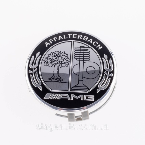 Caps plugs for alloy wheels AMG Mercedes Benz Mercedes 75 mm Silver AFFALTERB