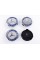 Caps plugs for alloy wheels Mercedes Benz Mercedes 75 mm blue, chrome A1714000025