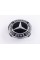 Колпачки заглушки на литые диски Mercedes Benz Мерседес 75 мм черные, хром герб A1714000025