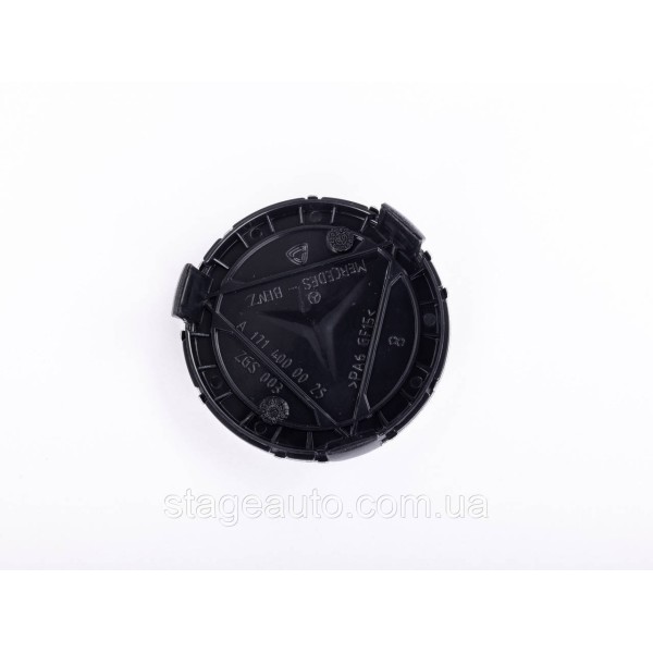 Plug caps in lithium wheels Mercedes Benz Mercedes 75 mm black, chrome A1714000025