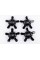 Caps plugs stars for alloy wheels Audi Audi 135 mm Black 4F0601165N set