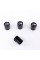 Protective caps for BMW nipples BMW M-style 4 pcs Small logo Black