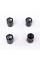 Protective caps for BMW nipples BMW M-style 4 pcs Small logo Black