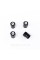 Protective caps for Renault valve nipples 4 pcs Black