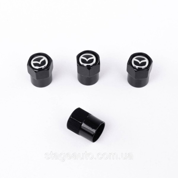 Protective caps for Mazda valve nipples Mazda 4 pcs Black