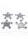 Caps plugs stars for alloy wheels Audi Audi 135 mm Gray 4F0601165N set