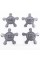 Caps plugs stars for alloy wheels Audi Audi 135 mm Gray 4F0601165N set