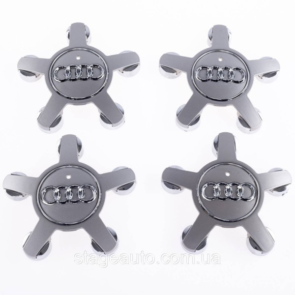 Caps plugs stars for alloy wheels Audi Audi 135 mm Gray 4F0601165N set