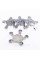 Caps plugs stars for alloy wheels Audi Audi 135 mm Gray 4F0601165N set