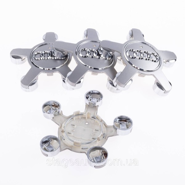 Caps plugs stars for alloy wheels Audi Audi 135 mm Gray 4F0601165N set