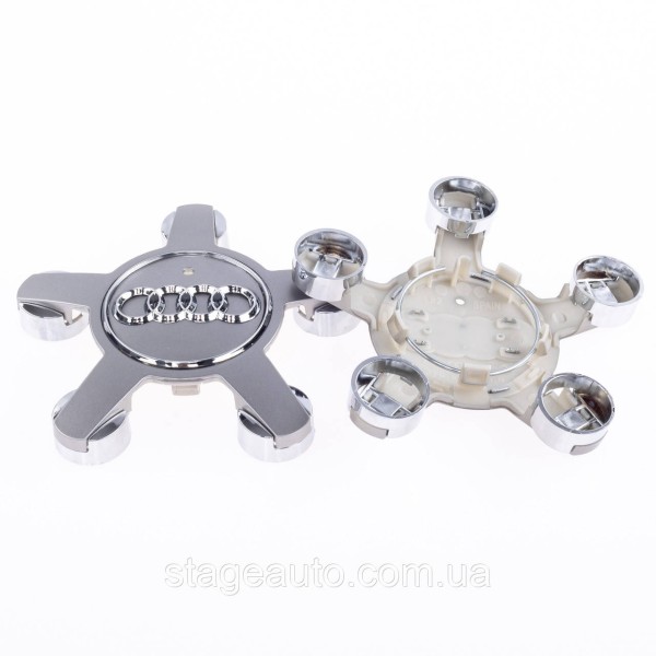 Caps plugs stars for alloy wheels Audi Audi 135 mm Gray 4F0601165N set