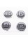 Caps plugs for alloy wheels BRABUS Mercedes Benz Mercedes 75 mm BRABUS Chromed