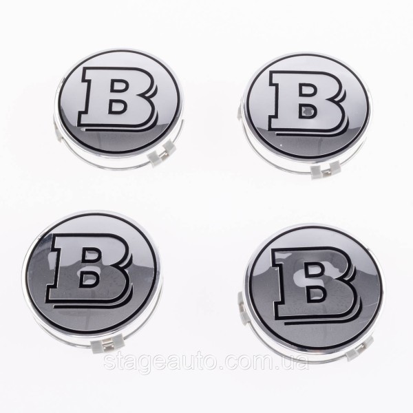 Caps plugs for alloy wheels BRABUS Mercedes Benz Mercedes 75 mm BRABUS Chromed