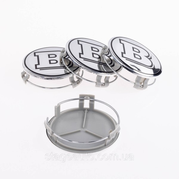Caps plugs for alloy wheels BRABUS Mercedes Benz Mercedes 75 mm BRABUS Chromed