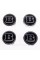 Caps plugs for alloy wheels BRABUS Mercedes Benz Mercedes 75 mm BRABUS Black