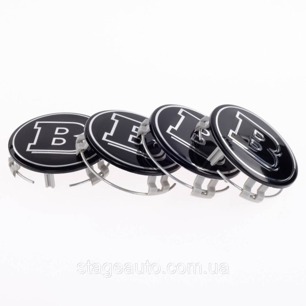 Caps plugs for alloy wheels BRABUS Mercedes Benz Mercedes 75 mm BRABUS Black