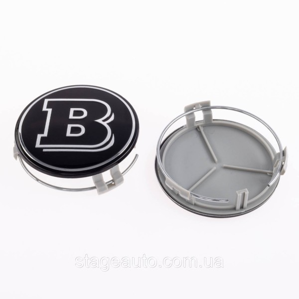 Caps plugs for alloy wheels BRABUS Mercedes Benz Mercedes 75 mm BRABUS Black
