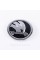 Emblem badge on the hood, trunk Skoda Skoda 90mm Chrome, black