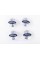 Caps plugs for alloy wheels FORD Ford 54 mm Gray metallic (Silver) 6M21-1003