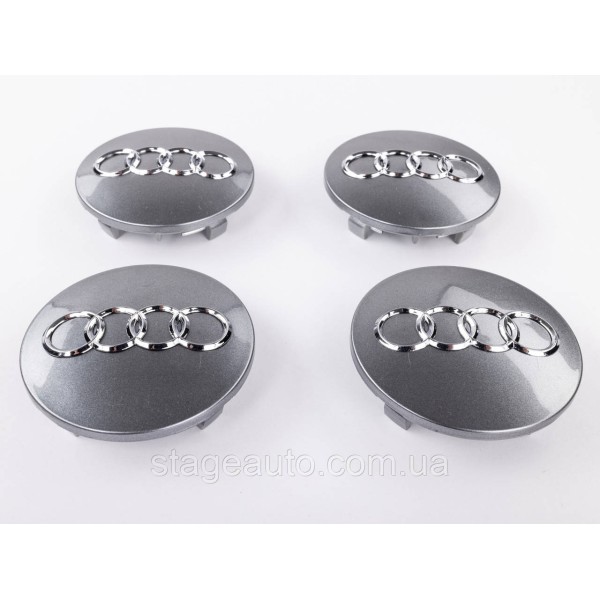 Caps plugs for alloy wheels Audi Audi 68 mm Gray 8D0601170 set