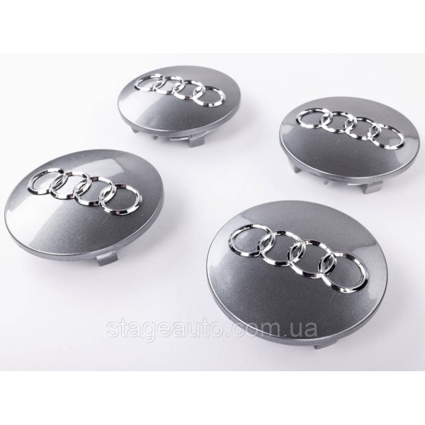 Caps plugs for alloy wheels Audi Audi 68 mm Gray 8D0601170 set