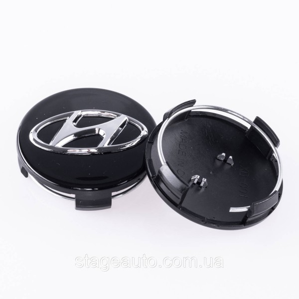 Caps plugs for alloy wheels HYUNDAI Hyundai 61 mm black