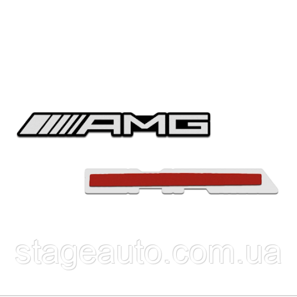 3D-наклейка алюмінієва AMG АМГ на кермо, аудіоколонки