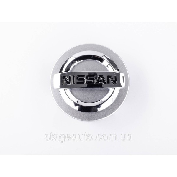 Ковпачки заглушки в литі диски NISSAN Ніссан 60 мм Сріблясті