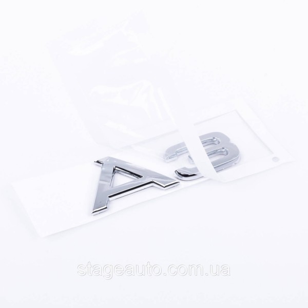 A3 Audi Chrome Emblem Sticker for Trunk Lid