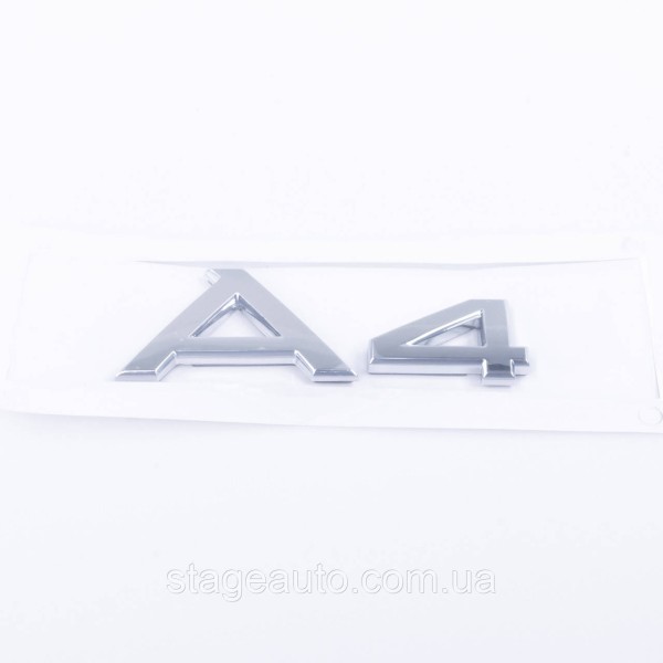 A4 Audi Chrome Emblem Sticker for Trunk Lid
