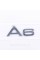 A6 Audi Chrome Emblem Sticker for Trunk Lid