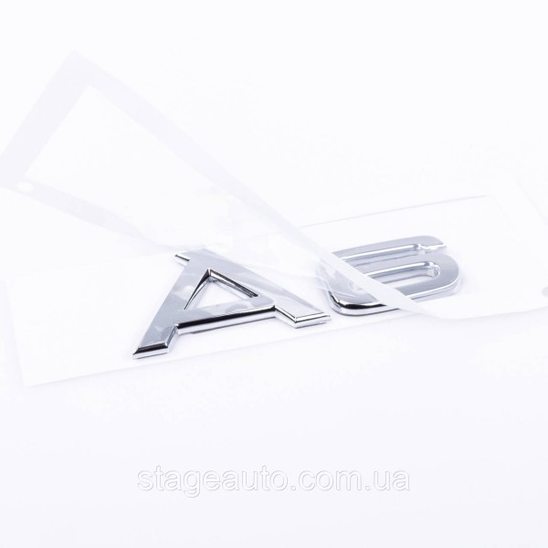 A6 Audi Chrome Emblem Sticker for Trunk Lid