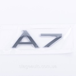 A7 Audi Chrome Emblem Sticker for Trunk Lid