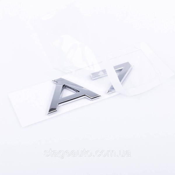 A7 Audi Chrome Emblem Sticker for Trunk Lid