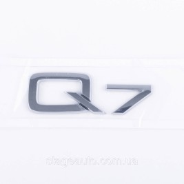 Emblem sticker Q7 Audi Audi Chrome on the trunk lid