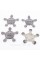 Caps plugs stars for alloy wheels Audi Audi 135 mm Gray 8R0601165 set