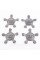 Caps plugs stars for alloy wheels Audi Audi 135 mm Gray 8R0601165 set
