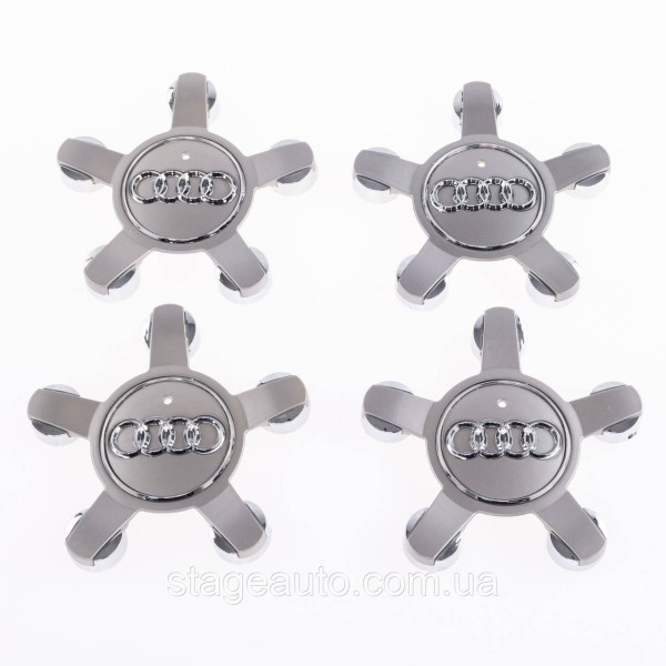 Caps plugs stars for alloy wheels Audi Audi 135 mm Gray 8R0601165 set