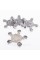 Caps plugs stars for alloy wheels Audi Audi 135 mm Gray 8R0601165 set