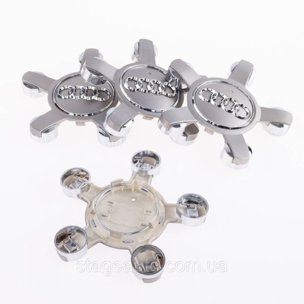 Caps plugs stars for alloy wheels Audi Audi 135 mm Gray 8R0601165 set