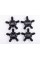 Caps plugs stars for alloy wheels Audi Audi 135 mm Black 8R0601165 set