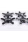 Caps plugs stars for alloy wheels Audi Audi 135 mm Black 8R0601165 set